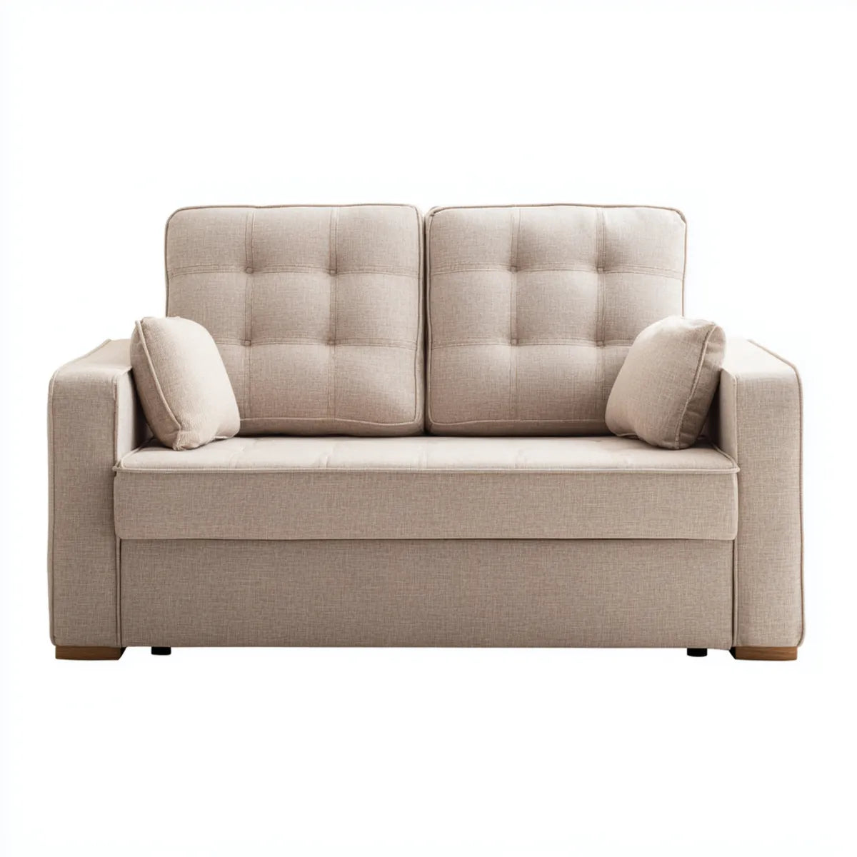 Sofa, Podwójna sofa w prostym kształcie 140 x 85 x 90 cm poliester